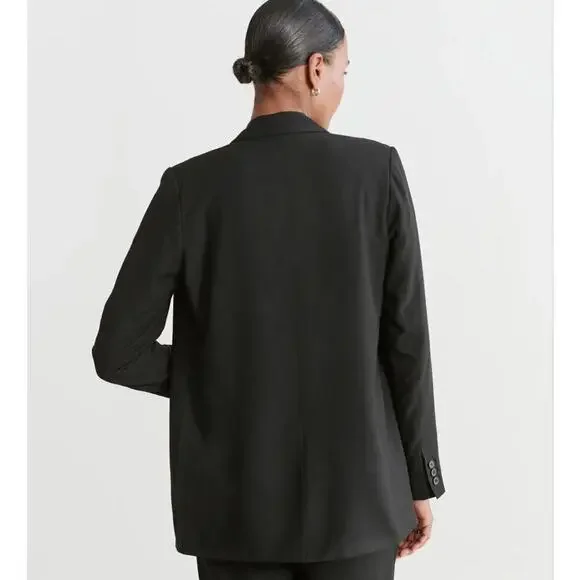 Jenni Kayne Jones Blazer In Black Size 4 Double Breasted Jacket - Picture 8 of 14